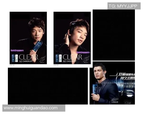 洗发水广告中的足球明星魅力展现引领时尚潮流与运动精神完美结合